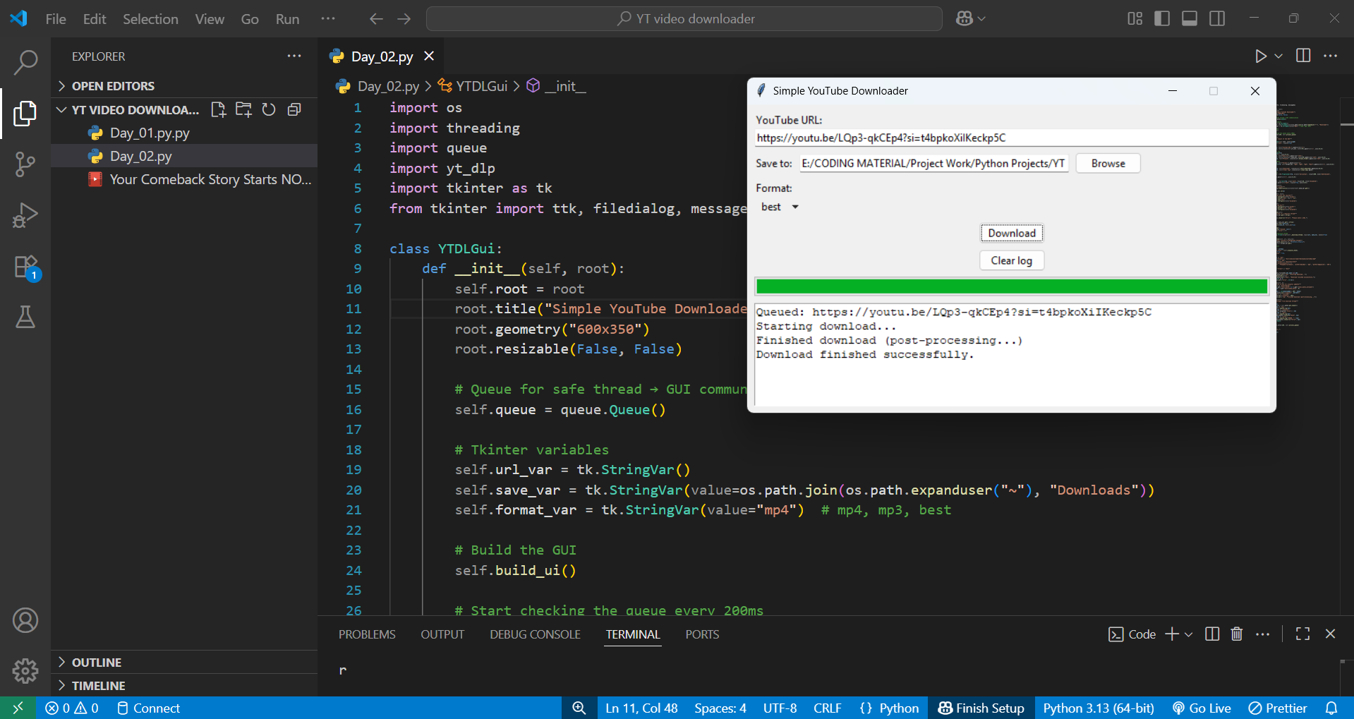 YouTube Video Downloader